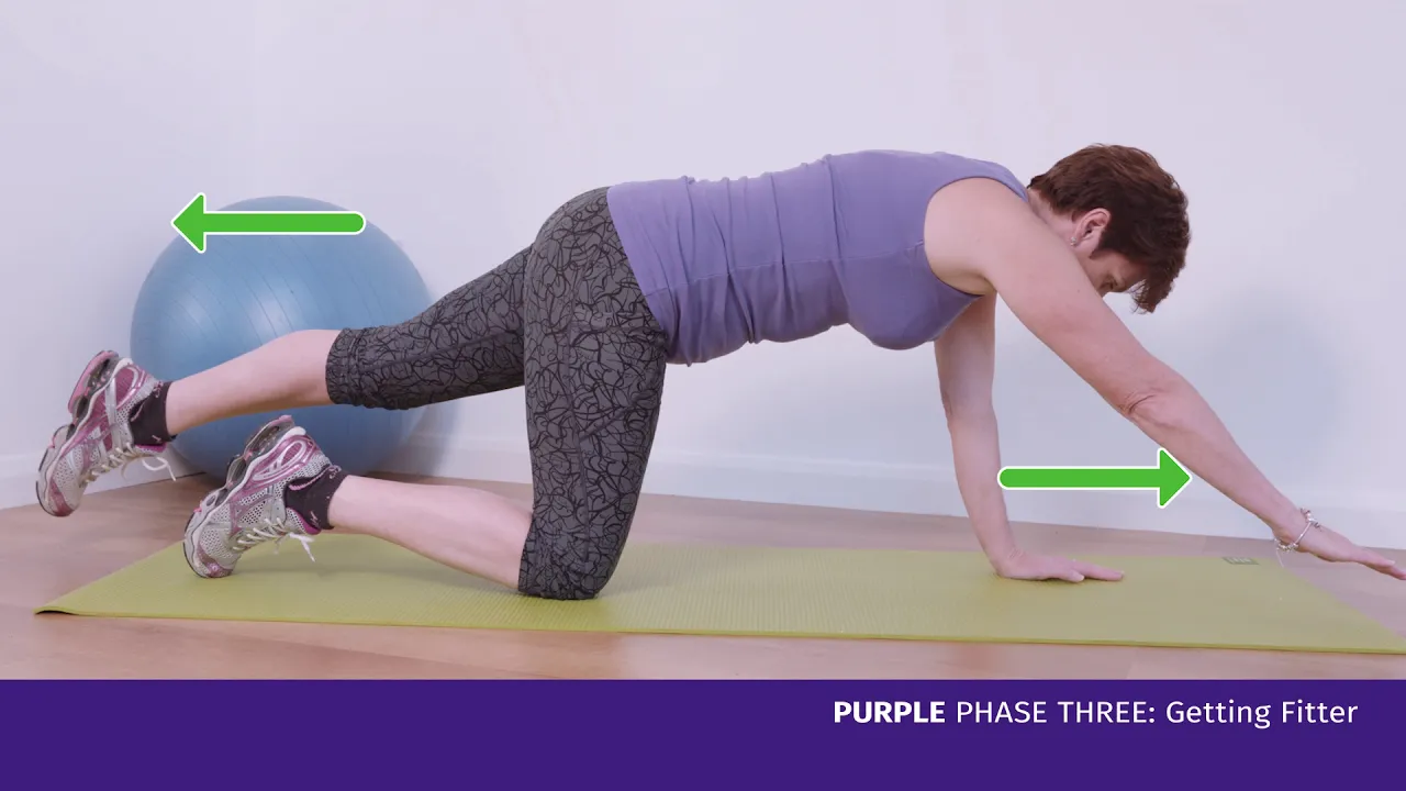 a person doing yoga